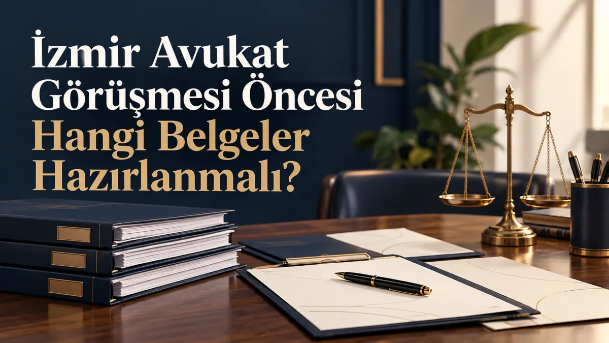 İzmir Avukat Görüşmesi Öncesi Hangi Belgeler Hazırlanmalı?